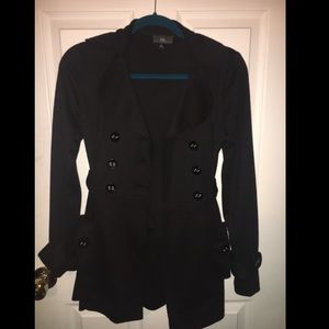 Black small pea coat